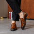 Elegant Genuine Leather Slip-On Oxford Loafers for Men - Formal and Casual Dress Shoes for Office & Career with Pointed Toe Design